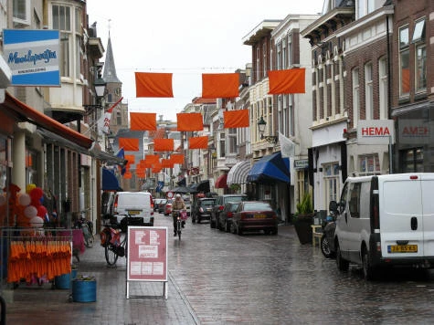Town of Scheveningen in Holland
